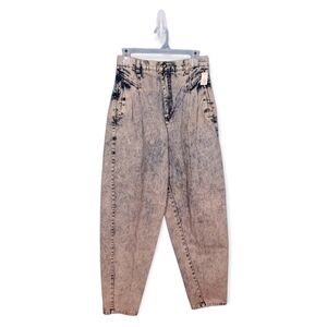 NWT VTG 80's Way2Go high waisted acid wash blue denim mom jeans